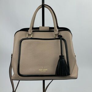 Kate Spade Ward Place Evangelie Bag in Rose Cloud Blush beige Tassel Pockets